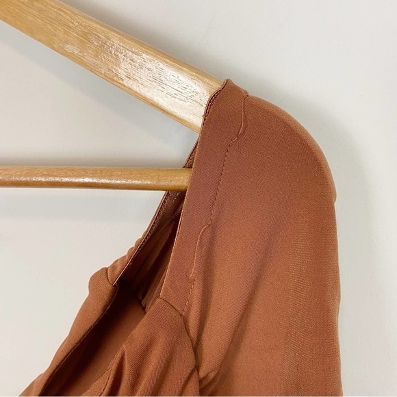 Michael Costello Ana Mini Dress in Terra Cotta Size L - Picture 4 of 13